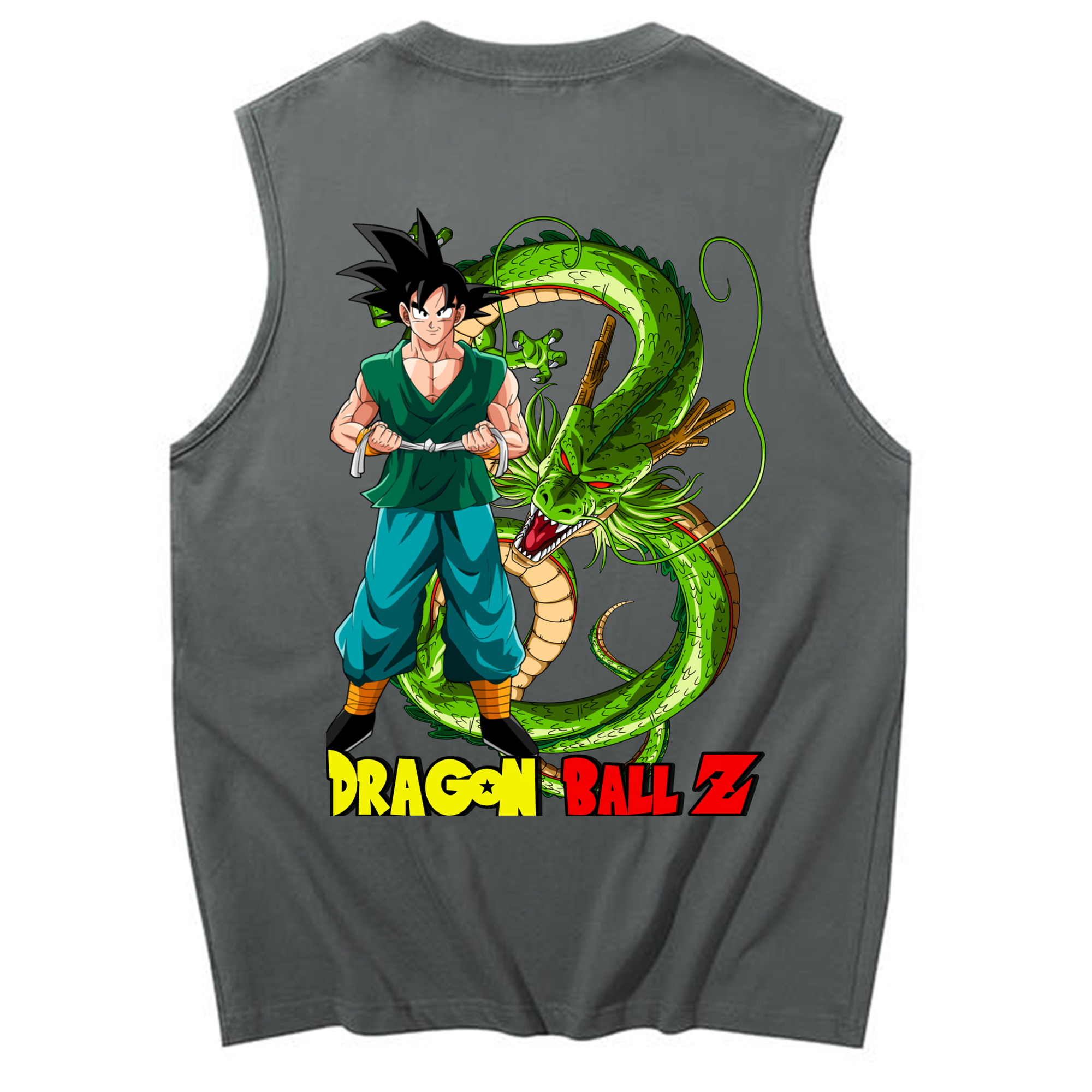 （画像用） ドラゴンボール 孫悟空（そん ごくう）Son Goku カカロット DRAGON BALL Kakarotto コットン100％タンクトップ（背面プリント）